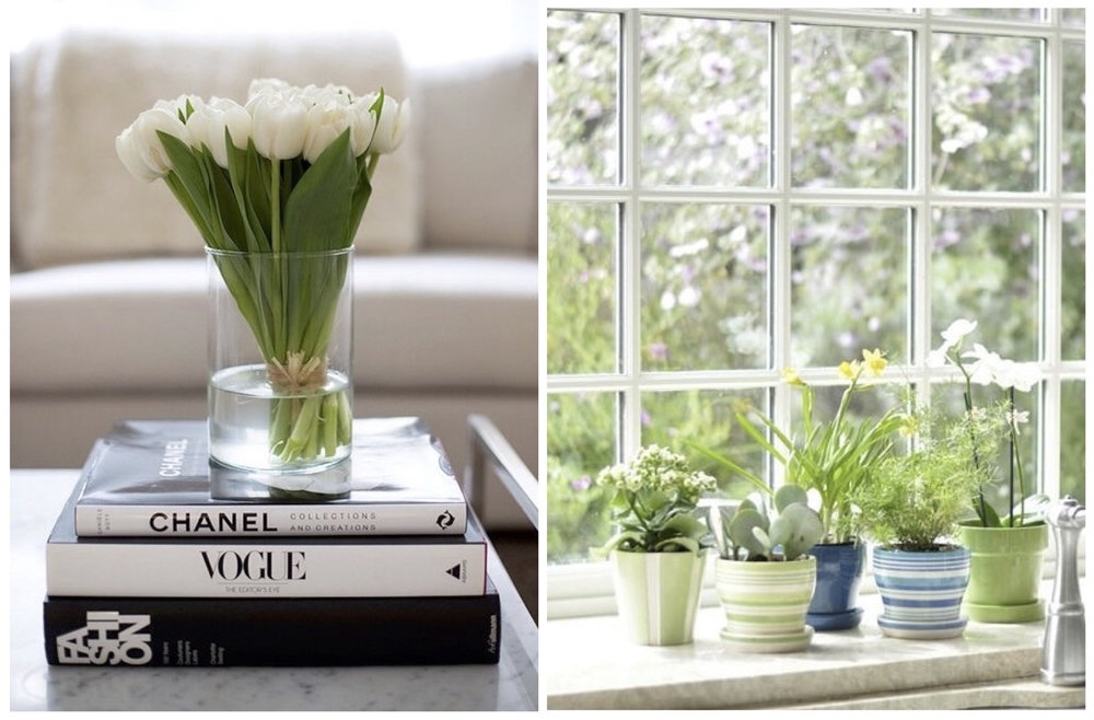 Last but not least, infusing greenery throughout your home -&nbsp;adding fresh flowers of the season or planting an indoor herb garden - is the best way to bring the outdoors in and welcome the spring season into your home.